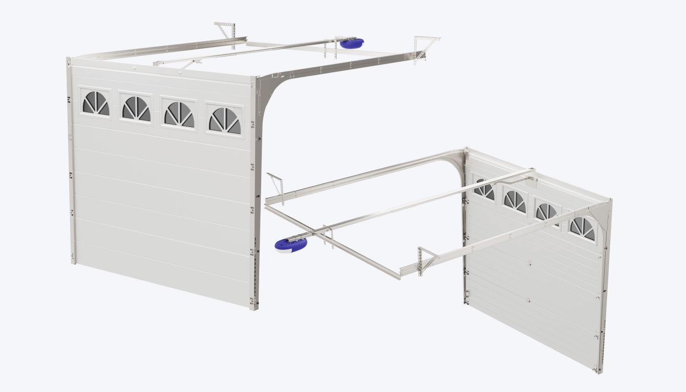 Conception 3D portes de garage sectionnelles